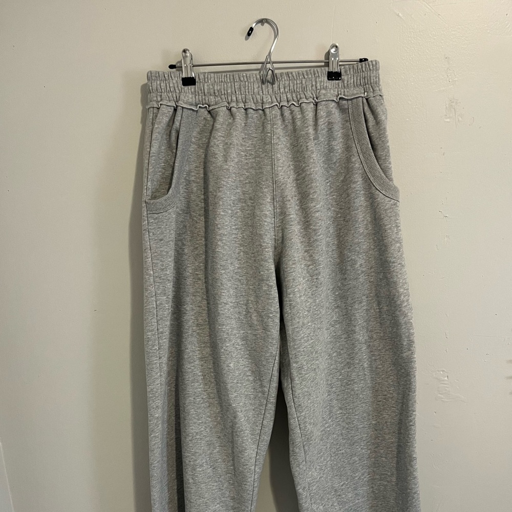 Grey Wide Leg Sweatpants